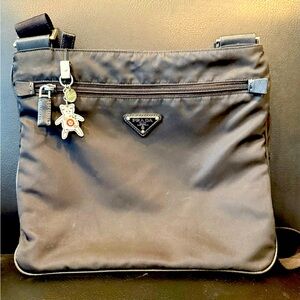 Authentic PRADA Tessuto Nylon Messenger crossbody bag